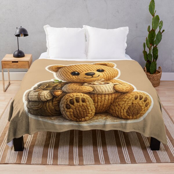 Item preview, Cosy Campfire Explorer Bear designed and sold by ChirpInc.