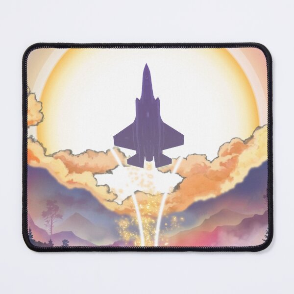 Item preview, F-35 Lightning Stealth Rising Sun Fantasy Landscape Poster designed and sold by HEROHIRO.