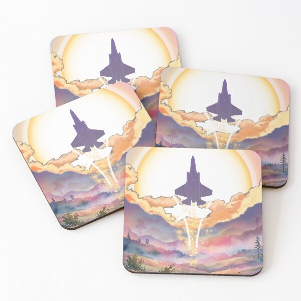 Item preview, F-35 Lightning Stealth Rising Sun Fantasy Landscape Poster designed and sold by HEROHIRO.