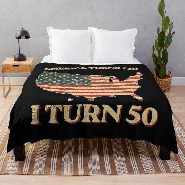 Item preview, America Turns 250 I Turn 50 Funny 50th Birthday Patriotic Vintage T-Shirt designed and sold by FizjoHed.