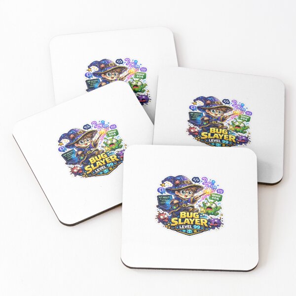 Item preview, Bug Slayer Level 99 – Coding Wizard Sticker designed and sold by MinimalMood Studio.
