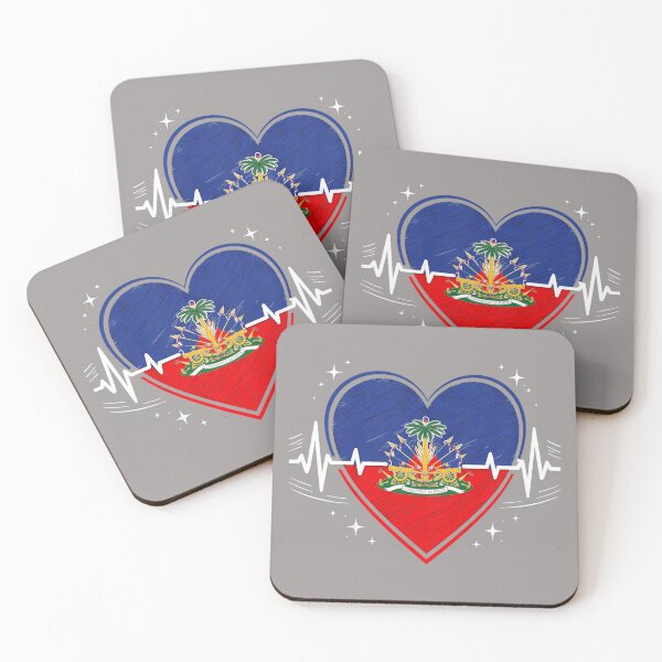 Item preview, Haiti Haitian Flag Day Heartbeat Pride Heritage designed and sold by KathieFaugh.