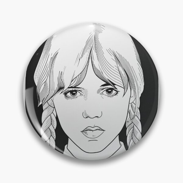 Item preview, Dark Gothic Girl with Braids Illustration designed and sold by anthosketch.