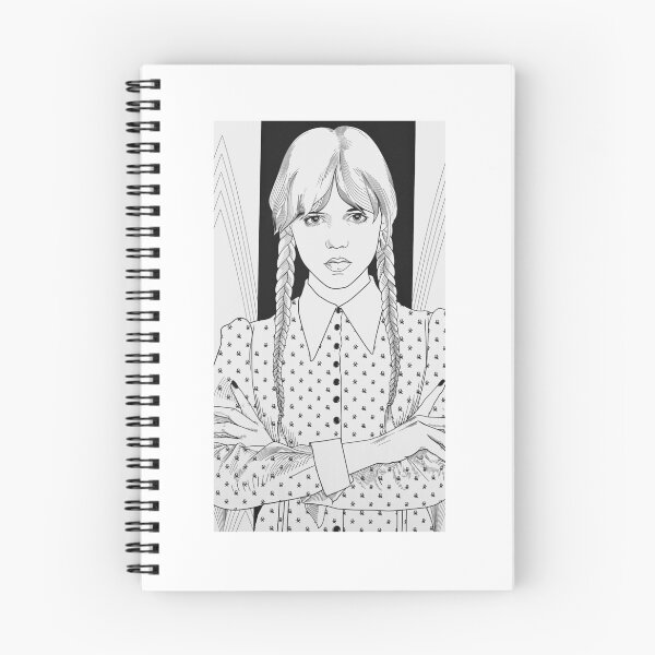 Item preview, Dark Gothic Girl with Braids Illustration designed and sold by anthosketch.