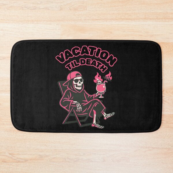 Item preview, Vacation Til Death Relaxing Skeleton Reaper designed and sold by AwesomeBeyondLimits.