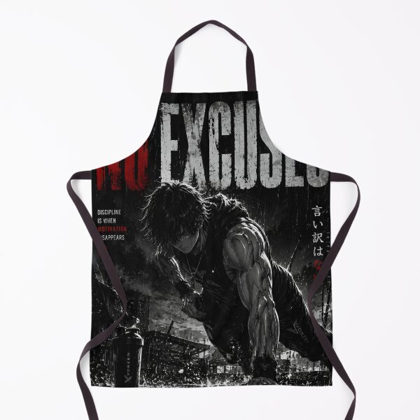 Item preview, VORZEN No Excuses I Anime Fitness Streetwear Design designed and sold by VORZEN.