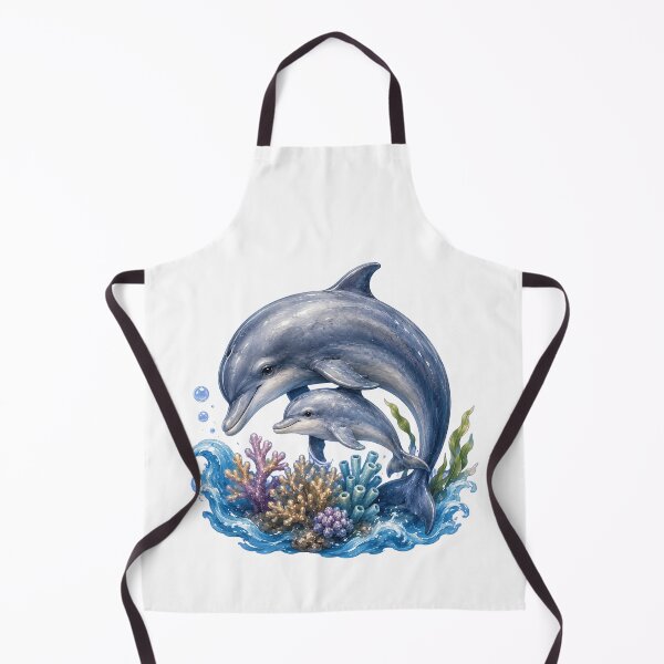 Item preview, Mother And Baby Dolphin Reef Art designed and sold by Passionread.