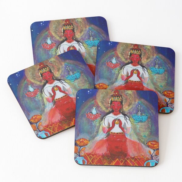 Item preview, Pandaravasini with Blue Vases designed and sold by Visuddhi.