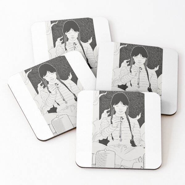 Item preview, Dark Gothic Girl with Braids Illustration designed and sold by anthosketch.