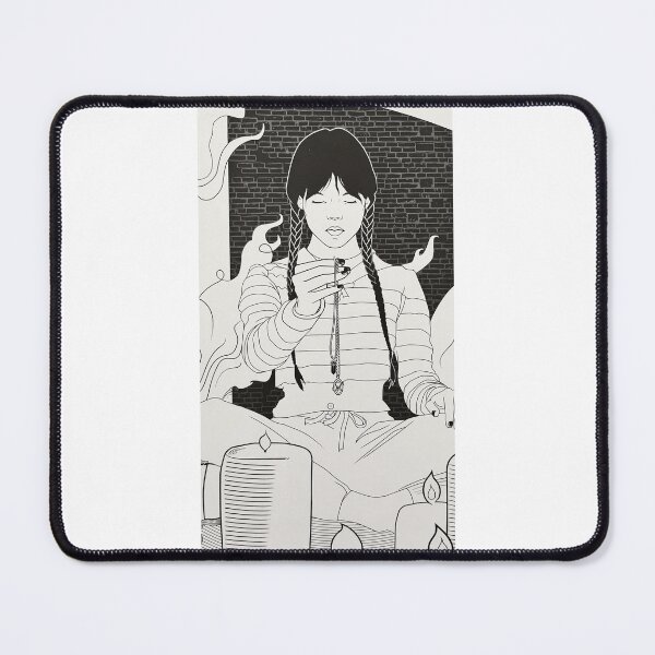 Item preview, Dark Gothic Girl with Braids Illustration designed and sold by anthosketch.