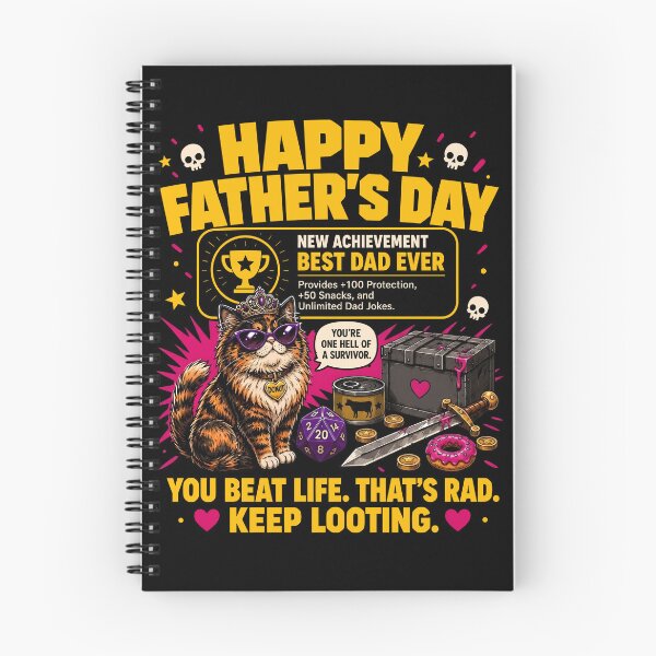 Item preview, Happy Father’s Day New Achievement Best Dad Ever | Dungeon Crawler Cat Dad  designed and sold by MidzzSky.