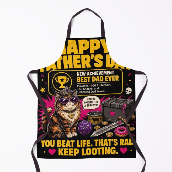 Item preview, Happy Father’s Day New Achievement Best Dad Ever | Dungeon Crawler Cat Dad designed and sold by MidzzSky.
