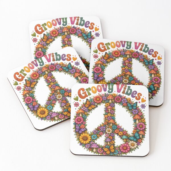 Item preview, Groovy Vibes Retro Peace Sign designed and sold by HippyRikky.