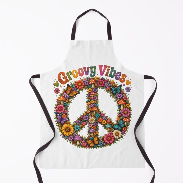 Item preview, Groovy Vibes Retro Peace Sign designed and sold by HippyRikky.