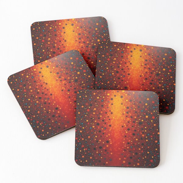 Item preview, Aboriginal Inspired Dot Art - With Ascending Lava Flow designed and sold by GrinGalore.