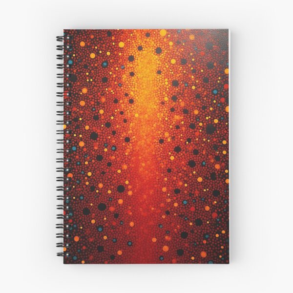 Item preview, Aboriginal Inspired Dot Art - With Ascending Lava Flow designed and sold by GrinGalore.
