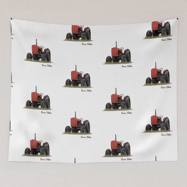 Item preview, Vintage Red Tractor Design for Country Lovers and Collectors designed and sold by FMproject.