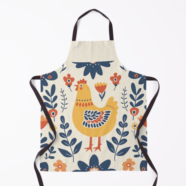 Item preview, Scandinavian Folk Art, Floral Chicken designed and sold by xiao xuans.