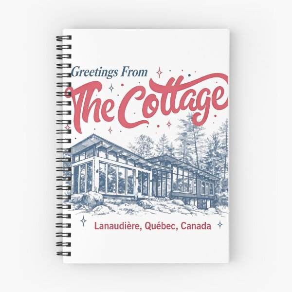 Item preview, Greetings From The Cottage Quebec Retro Art designed and sold by snugglee.