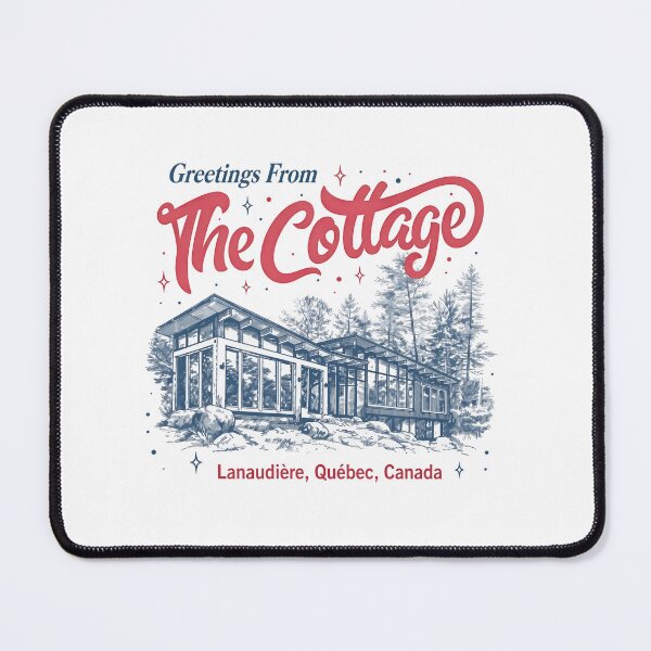 Item preview, Greetings From The Cottage Quebec Retro Art designed and sold by snugglee.