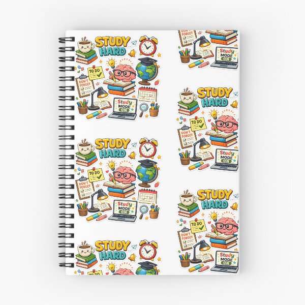 Item preview, Study Hard Study Smart Sticker | Student Motivation PNG | Cute Study Aesthetic Design designed and sold by Ishratparween11.