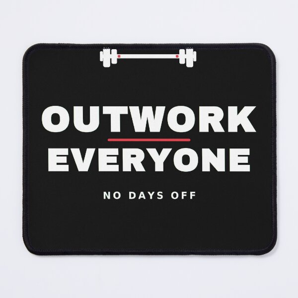 Item preview, Outwork Everyone Gym Shirt — Workout Motivation Fitness Tee (White Print) designed and sold by UrbanPrintVibes.