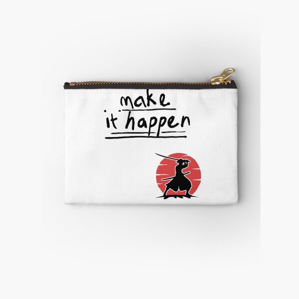Item preview, Good vibe positive quote Make it happen samurai japan Samurai Warrior Silhouette Against Red Sun – Japanese Sword Fighter Minimalist Vintage Design designed and sold by JessLamunn89.