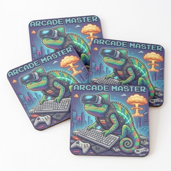 Item preview, Gecko Arcade Master – VR Chameleon Gamer designed and sold by Dogandesighn.