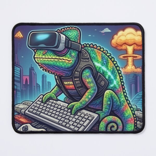 Item preview, Gecko Arcade Master – VR Chameleon Gamer designed and sold by Dogandesighn.