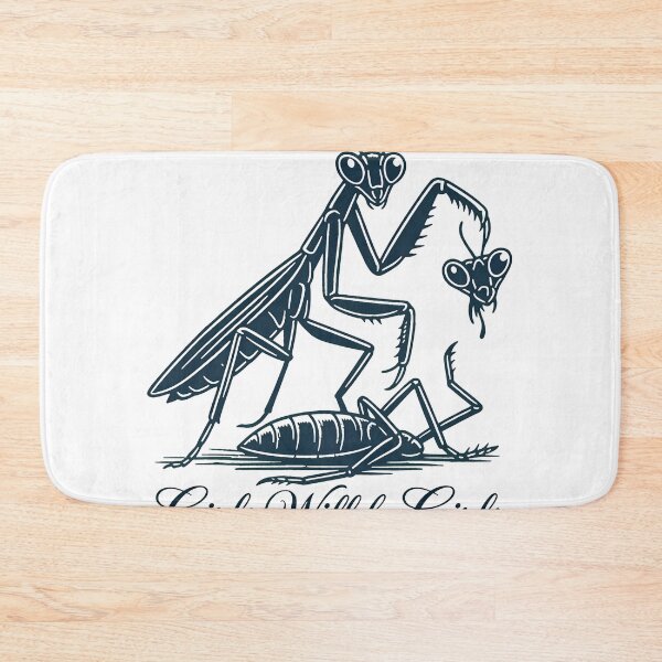 Item preview, Praying Insect Behavior Retro Graphic Text designed and sold by snugglee.