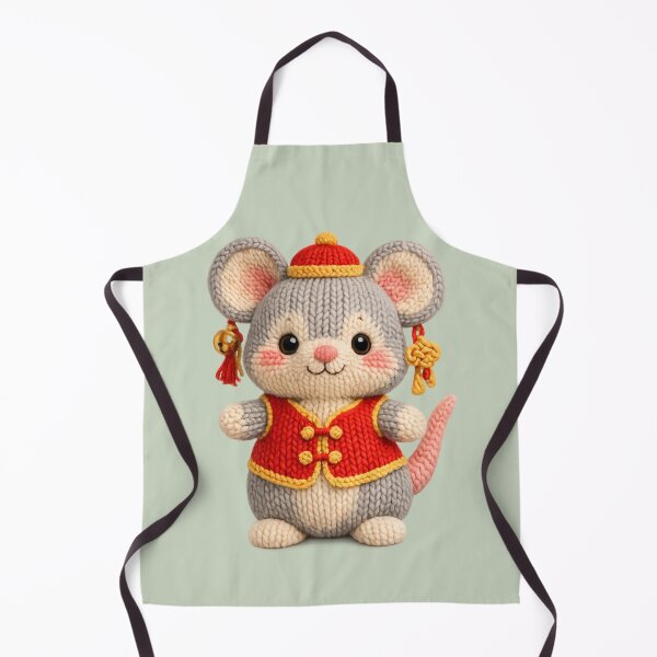 Item preview, Cute Knitted Year Of The Rat | Kawaii 3D Chinese New Year Zodiac Art designed and sold by Moons Studio.