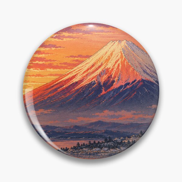 Item preview, Snow Fuji at Sunset designed and sold by Hidden Japan Coloring Book.