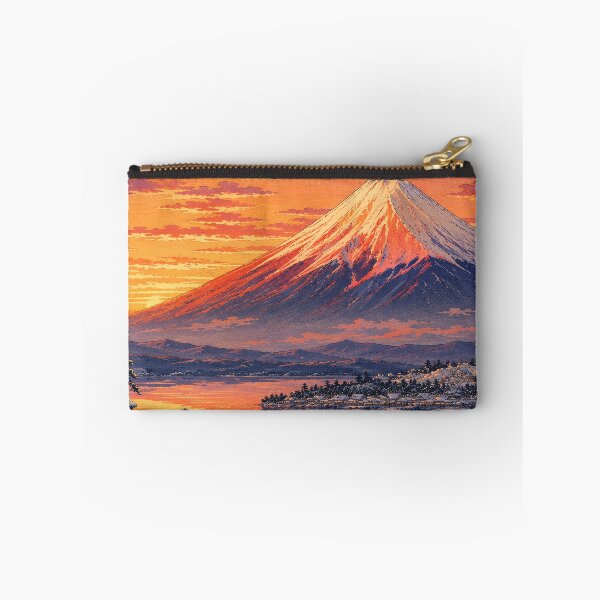 Item preview, Snow Fuji at Sunset designed and sold by Hidden Japan Coloring Book.