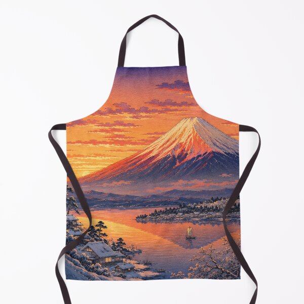 Item preview, Snow Fuji at Sunset designed and sold by Hidden Japan Coloring Book.