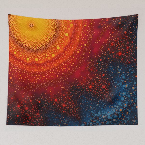 Item preview, Aboriginal Inspired Dot Art - When Lava Wins Water designed and sold by GrinGalore.