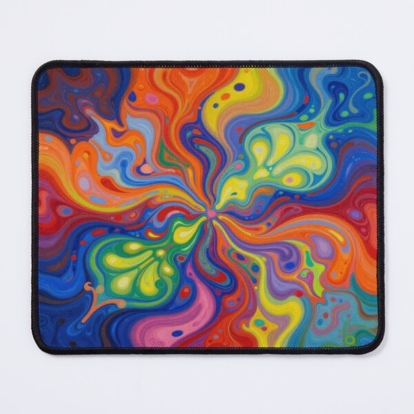 Item preview, Psychedelic Color Swirl inspired by Peter Max in vibrant abstract digital motion designed and sold by FotoworldEdel.