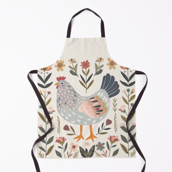 Item preview, Scandinavian Folk Art, Floral Chicken designed and sold by xiao xuans.