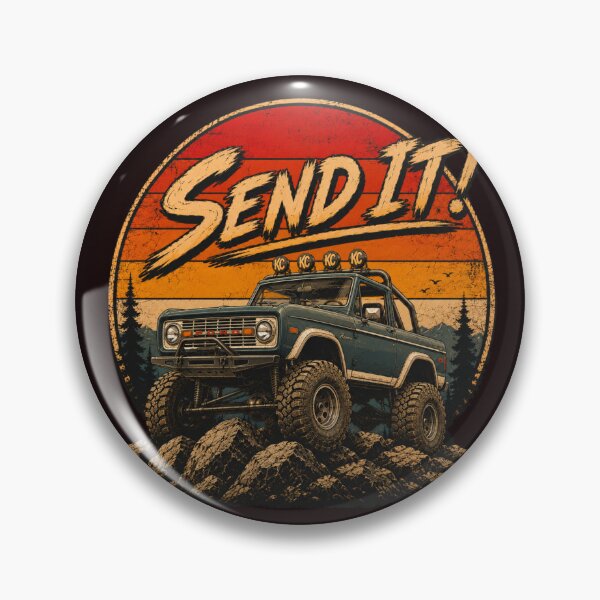 Item preview, Rock Crawler Off Road Truck Style T-Shirt Vintage Sunset Bronco Graphic  designed and sold by BlueLineLAX.