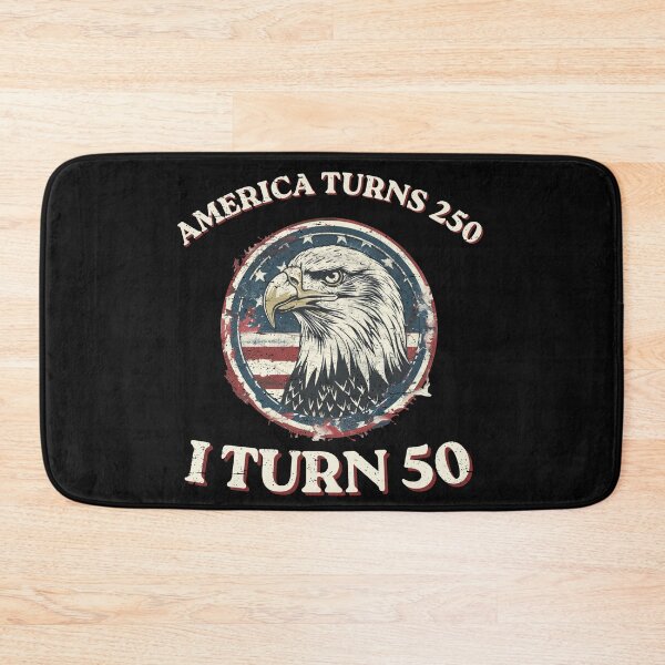 Item preview, America Turns 250 I Turn 50 Funny 50th Birthday Patriotic Vintage T-Shirt designed and sold by FizjoHed.