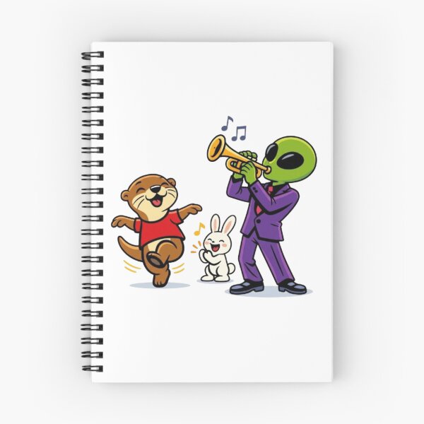 Item preview, Cosmic Jam – Otter, Rabbit & Alien Band designed and sold by Dogandesighn.