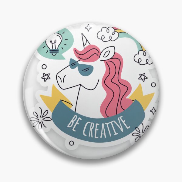Item preview, Be Creative Unicorn Sticker Design designed and sold by Euforiacreations951.
