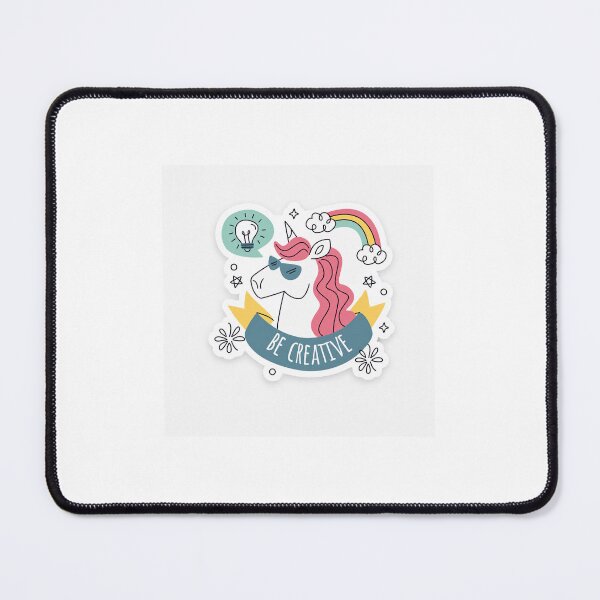 Item preview, Be Creative Unicorn Sticker Design designed and sold by Euforiacreations951.