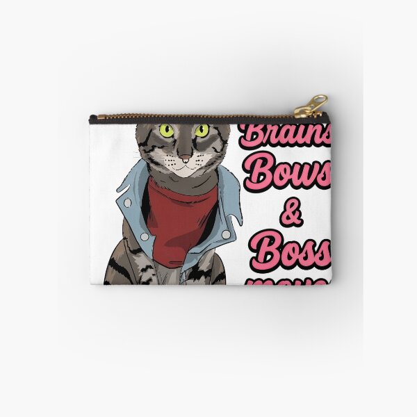 Item preview, Smart Cat with Bow and Attitude Print designed and sold by msolgray.