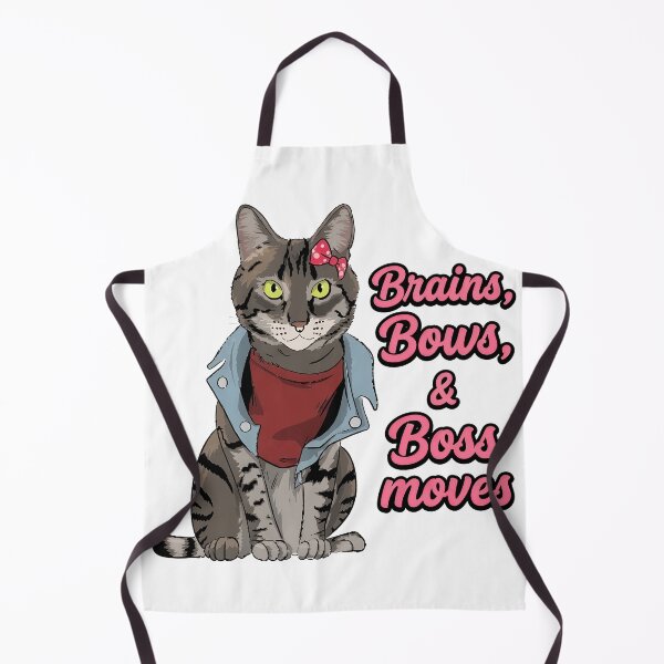 Item preview, Smart Cat with Bow and Attitude Print designed and sold by msolgray.