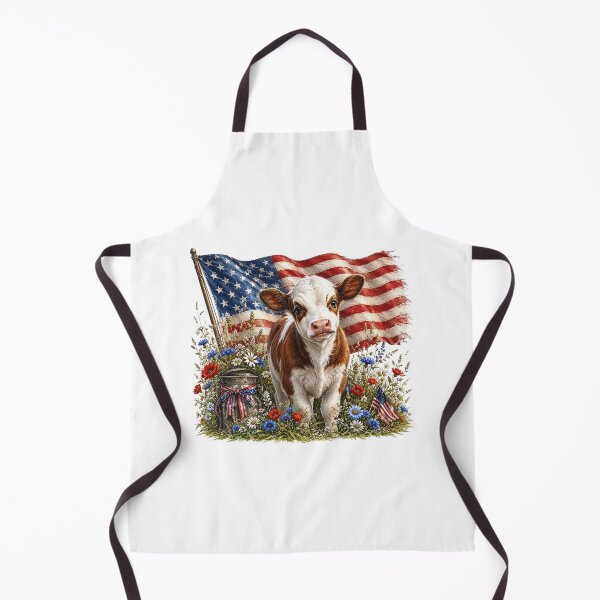 Item preview, Patriotic Farm Cow designed and sold by PetalGarden.
