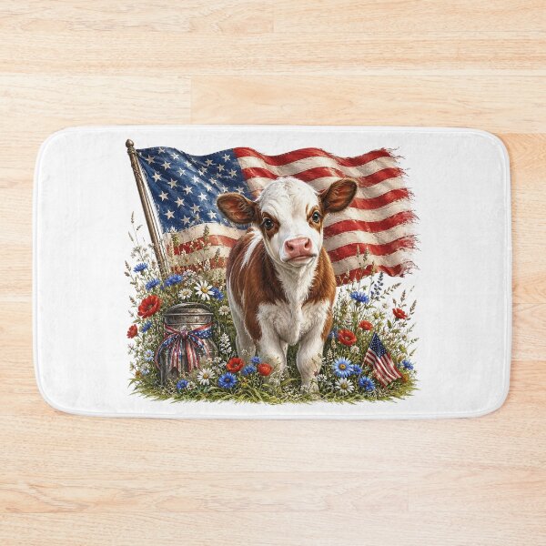 Item preview, Patriotic Farm Cow designed and sold by PetalGarden.