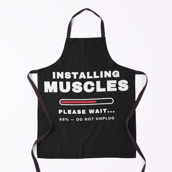 Item preview, Installing Muscles Please Wait — Funny Gym Workout Tee designed and sold by UrbanPrintVibes.