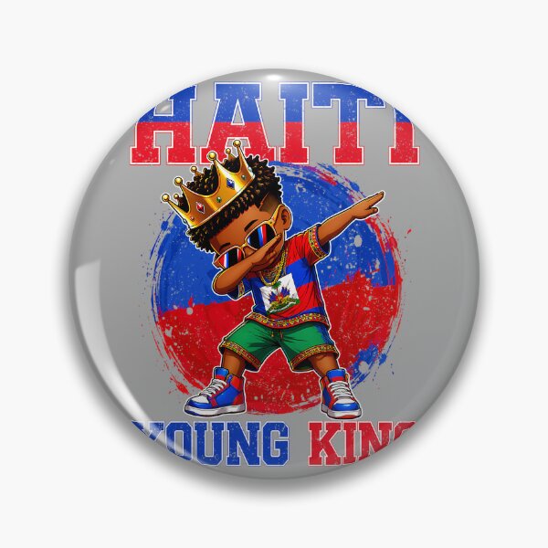 Item preview, Haiti Young King Haiti Flag Melanin for Black Boys Kids Long Sleeve designed and sold by KathieFaugh.