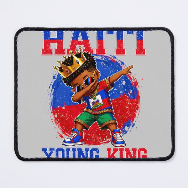 Item preview, Haiti Young King Haiti Flag Melanin for Black Boys Kids Long Sleeve designed and sold by KathieFaugh.