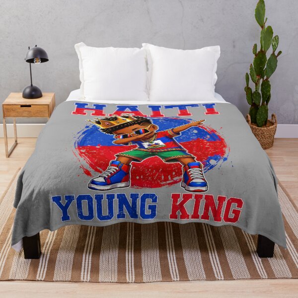 Item preview, Haiti Young King Haiti Flag Melanin for Black Boys Kids Long Sleeve designed and sold by KathieFaugh.